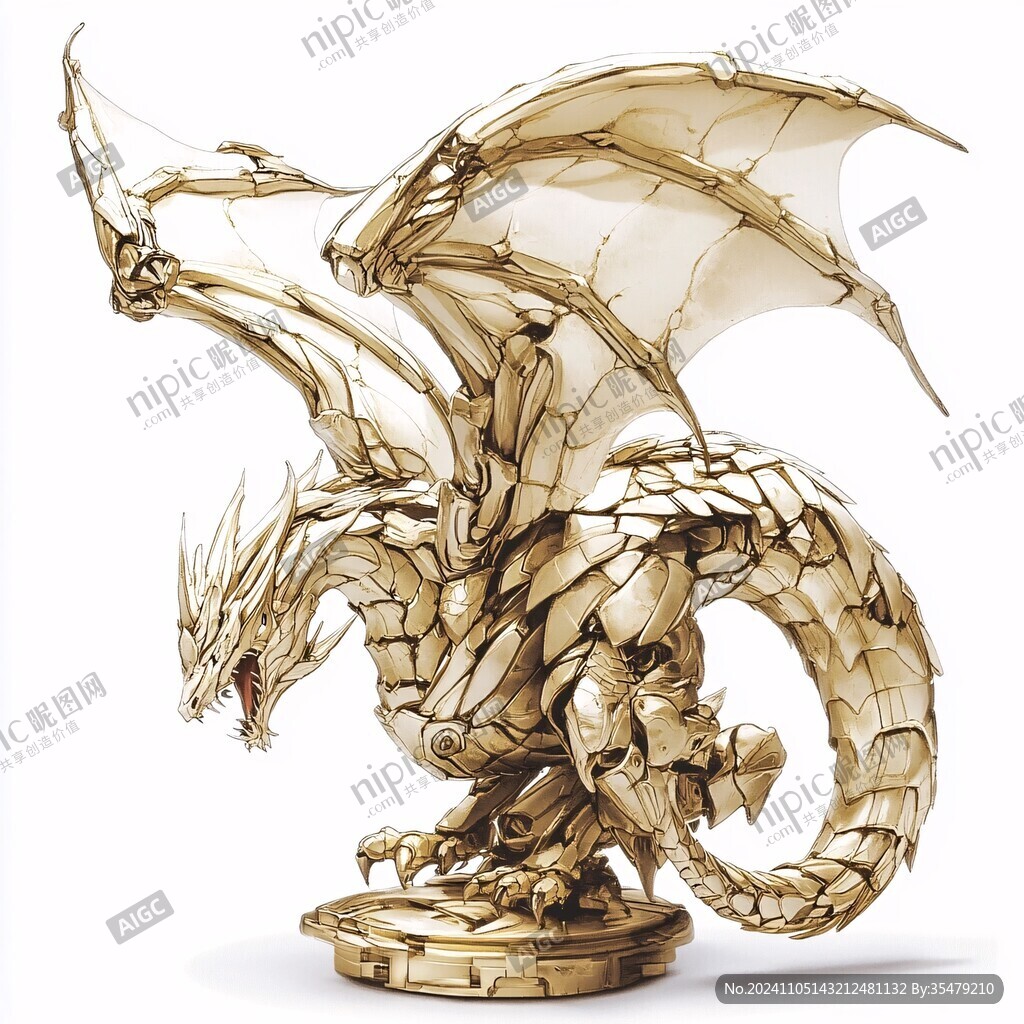金色龙素材