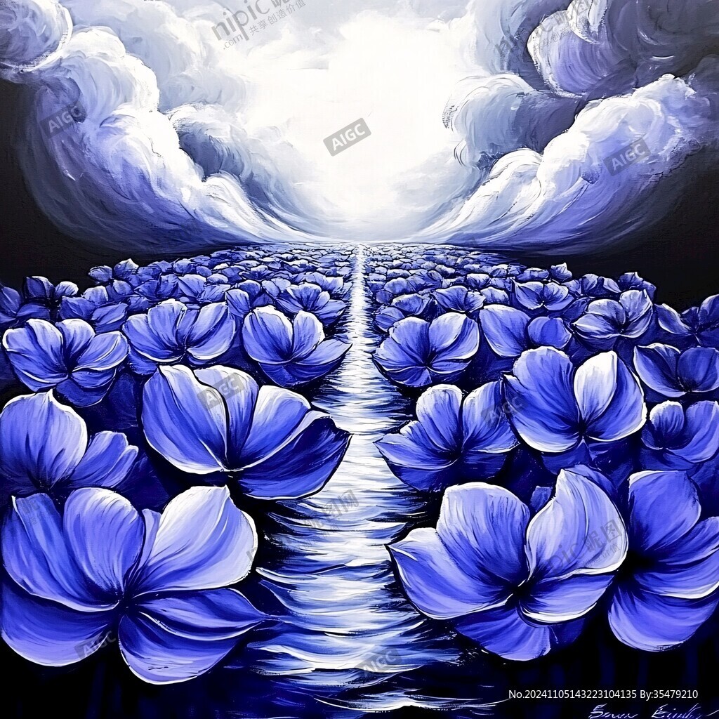 3d立体花卉油画