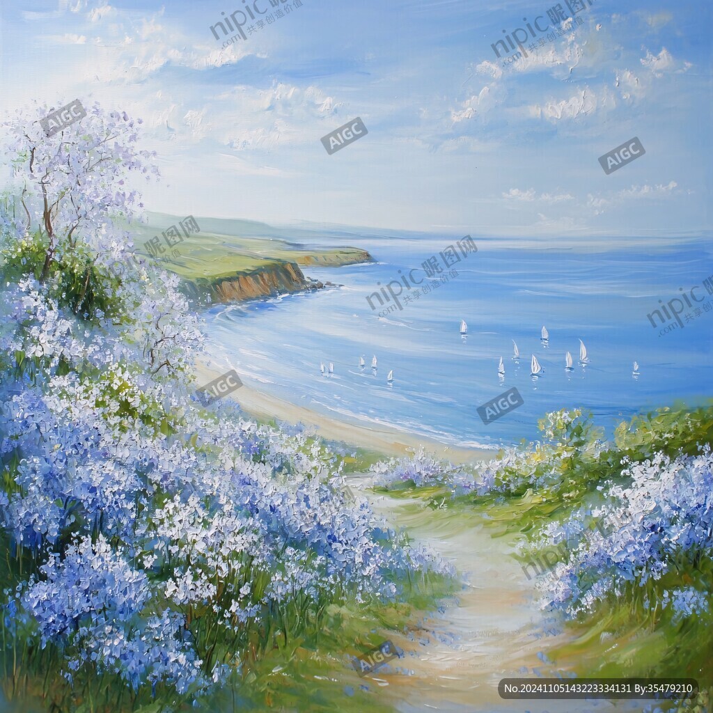 海岸风景画