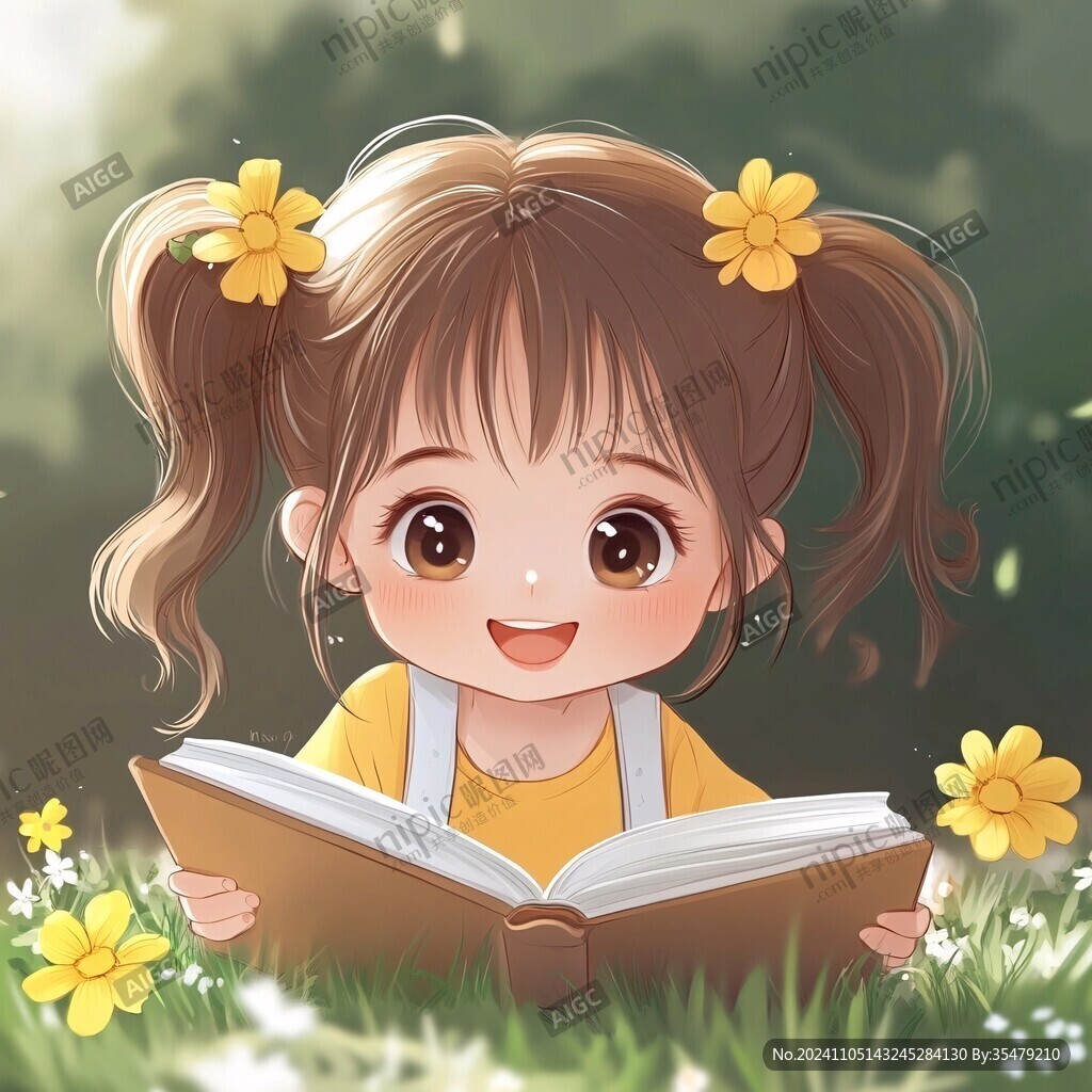 小女孩儿插