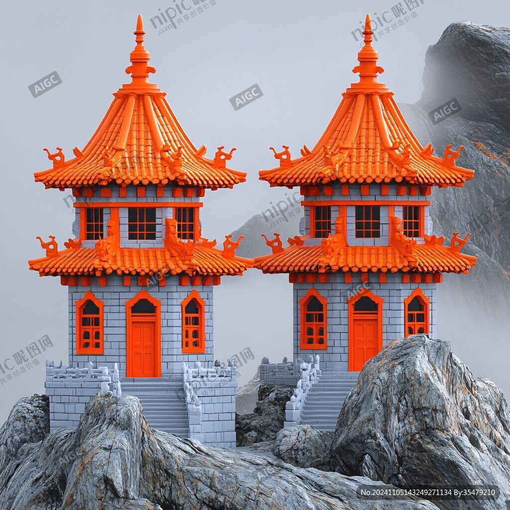 山门模型