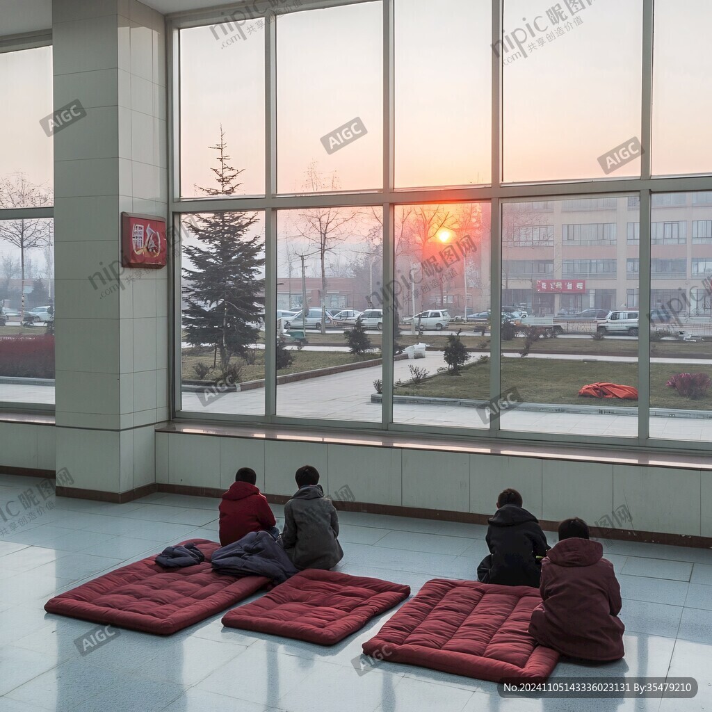 图书馆晨曦