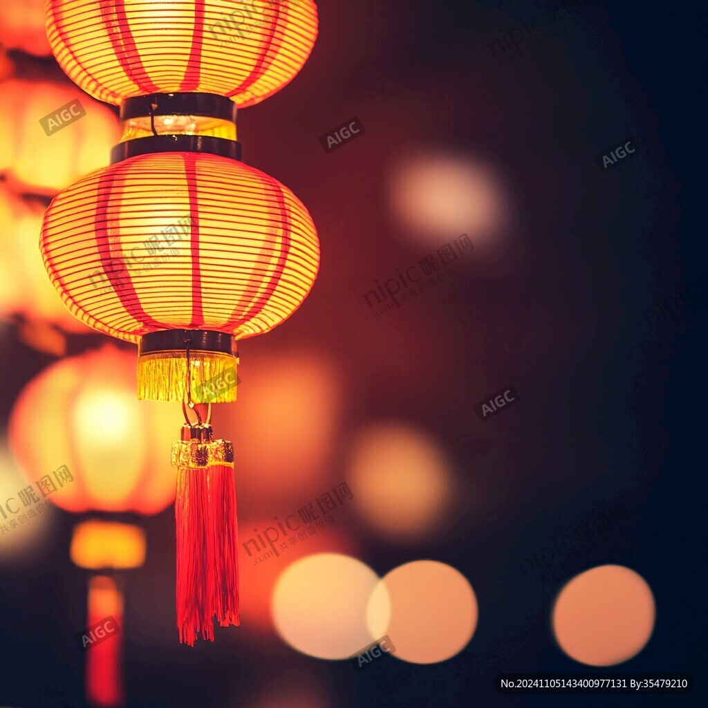 高清唯美节日灯笼