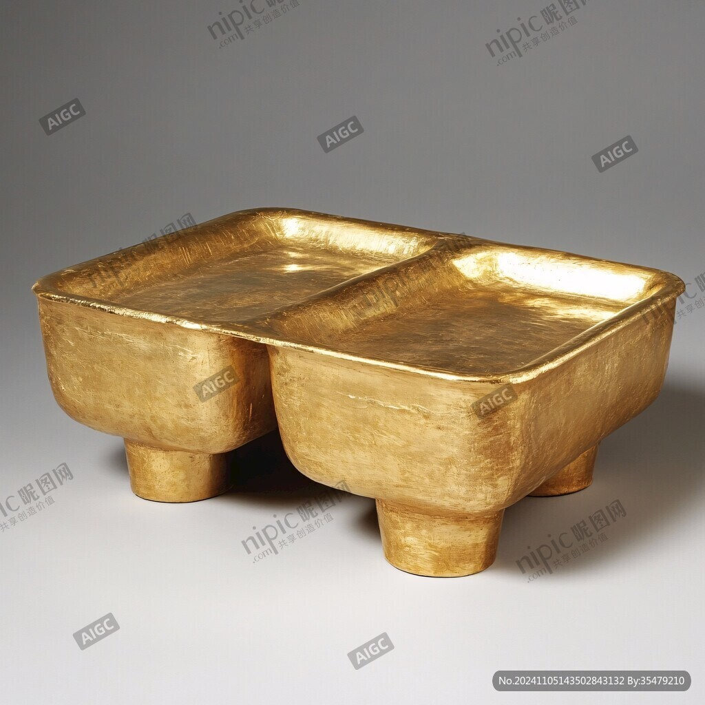 錾花金托盘