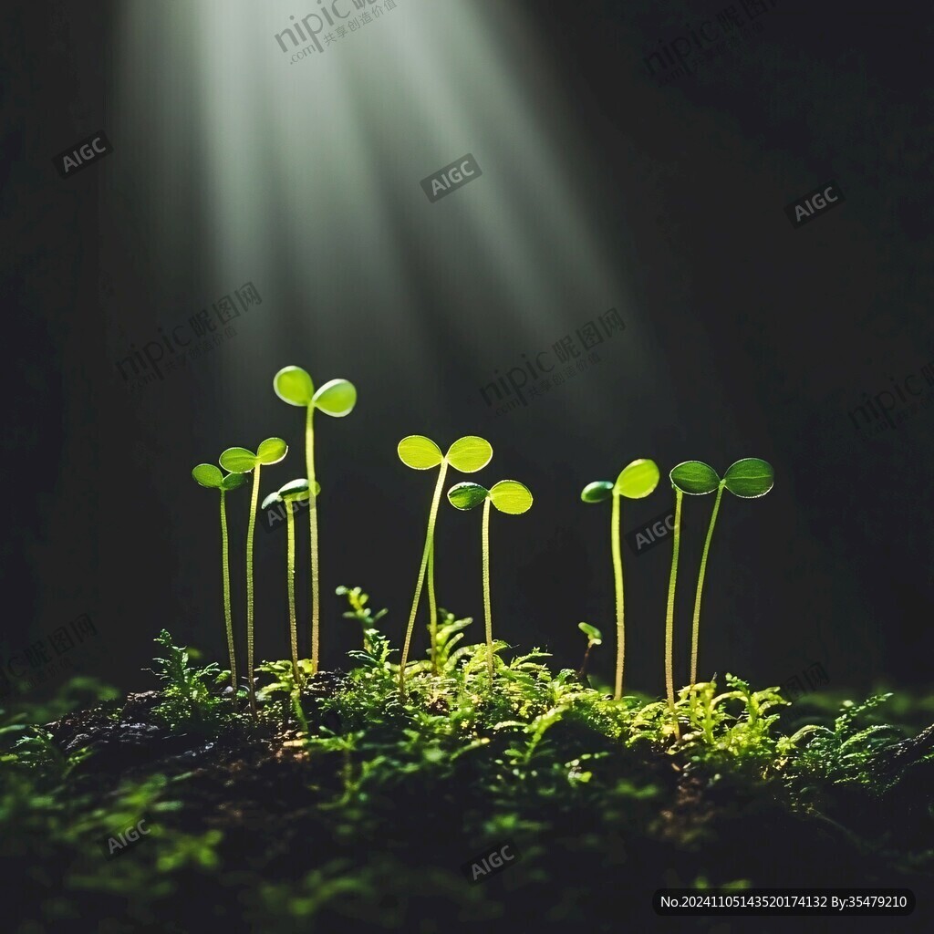 生命绿色植物发芽