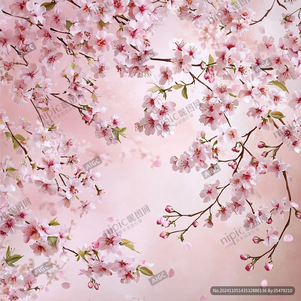樱花壁画