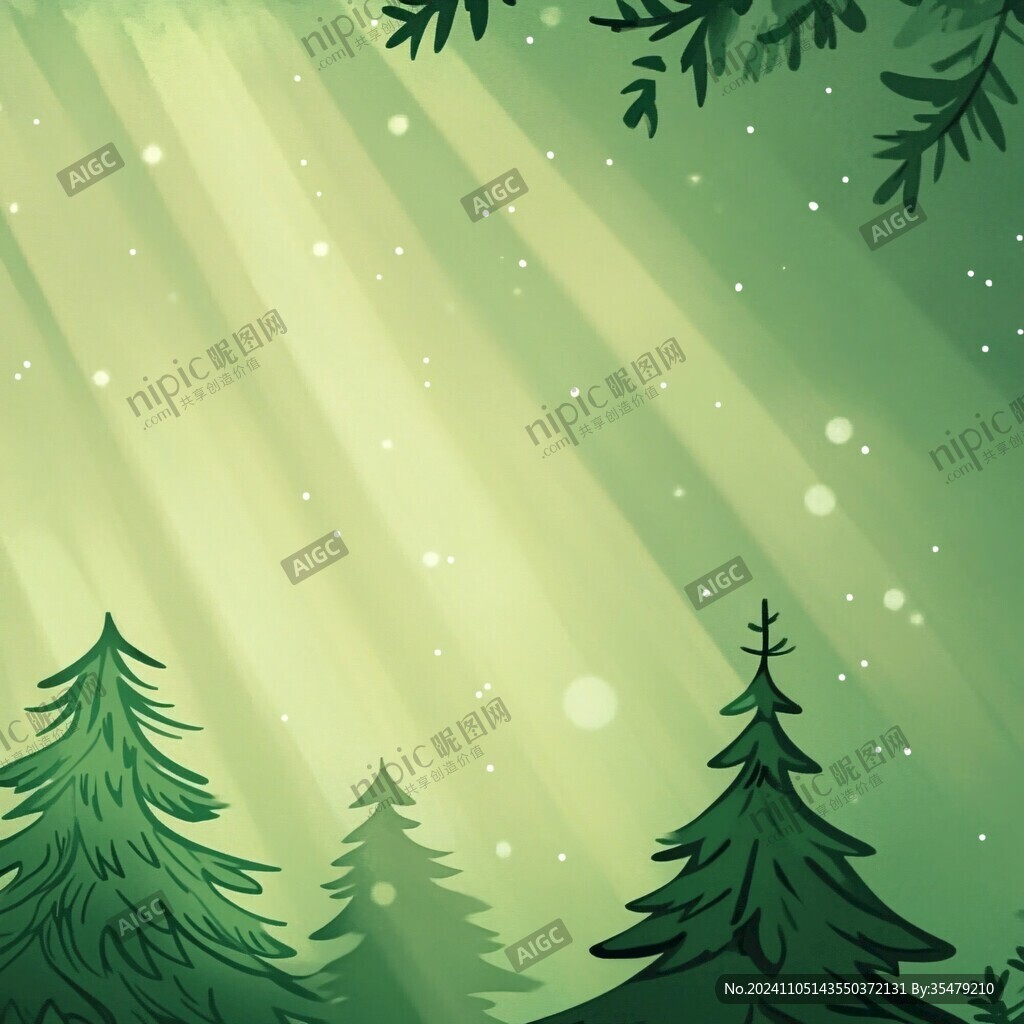 高清杉树背景图