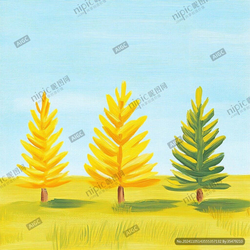 松塔插画