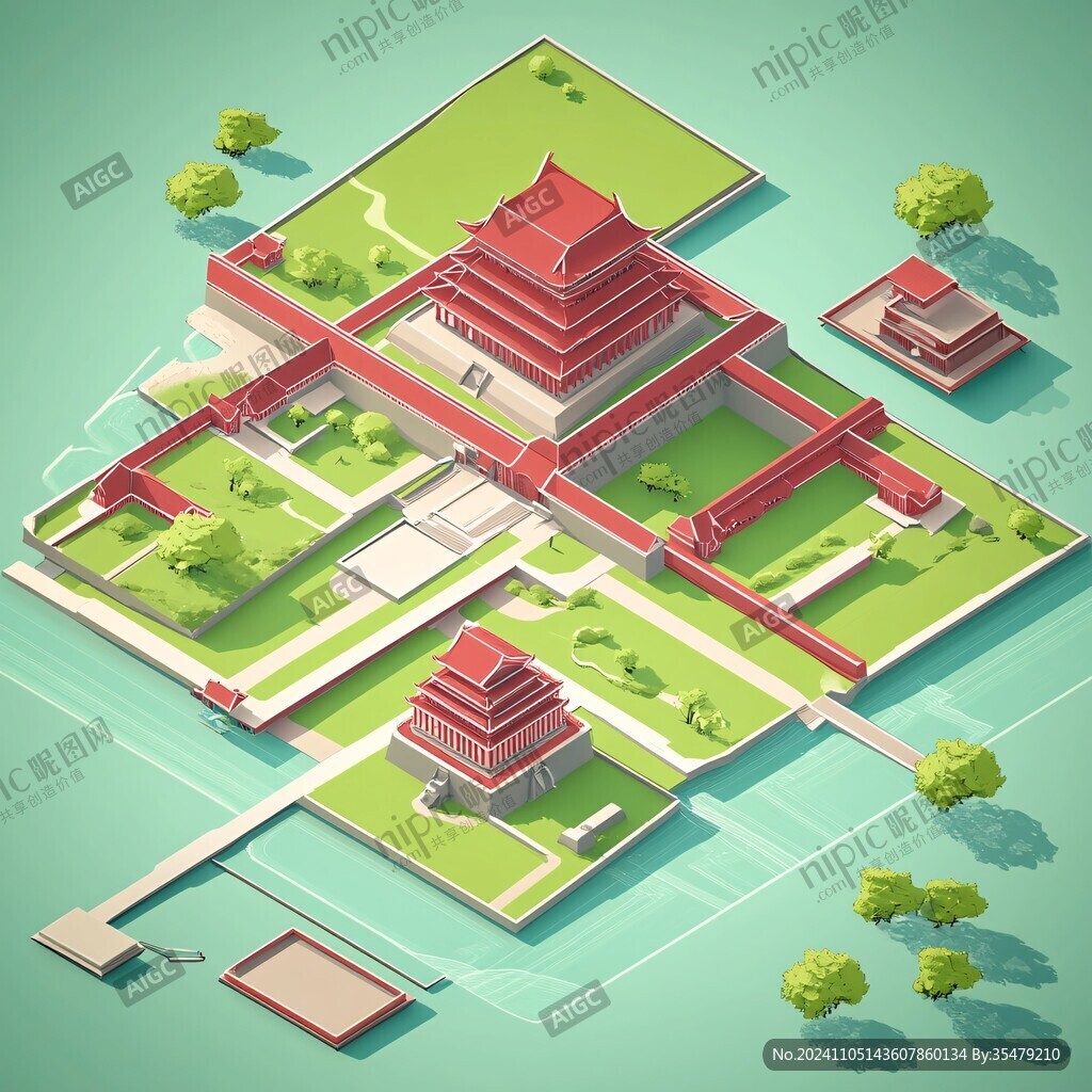 交通大学建筑插画
