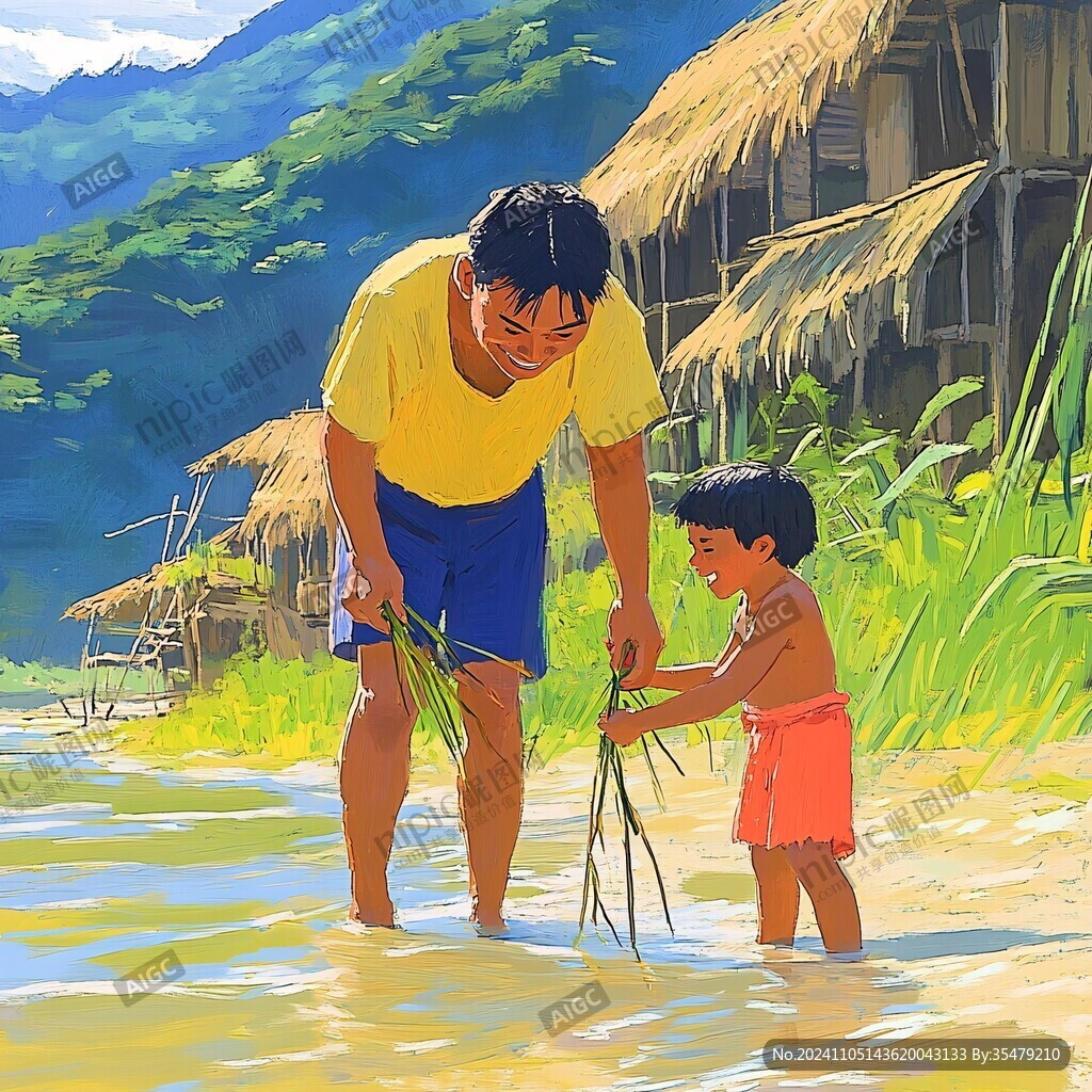 插画父亲节