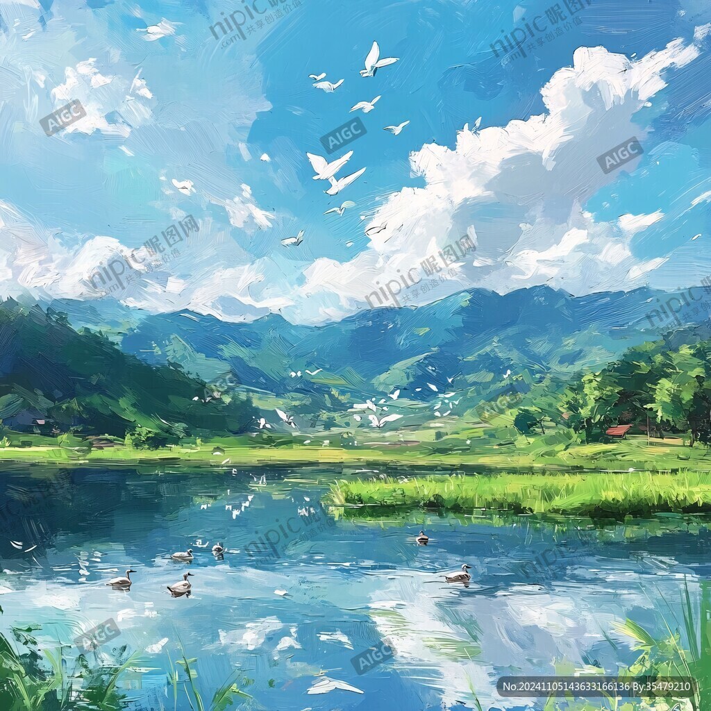 风景厚涂