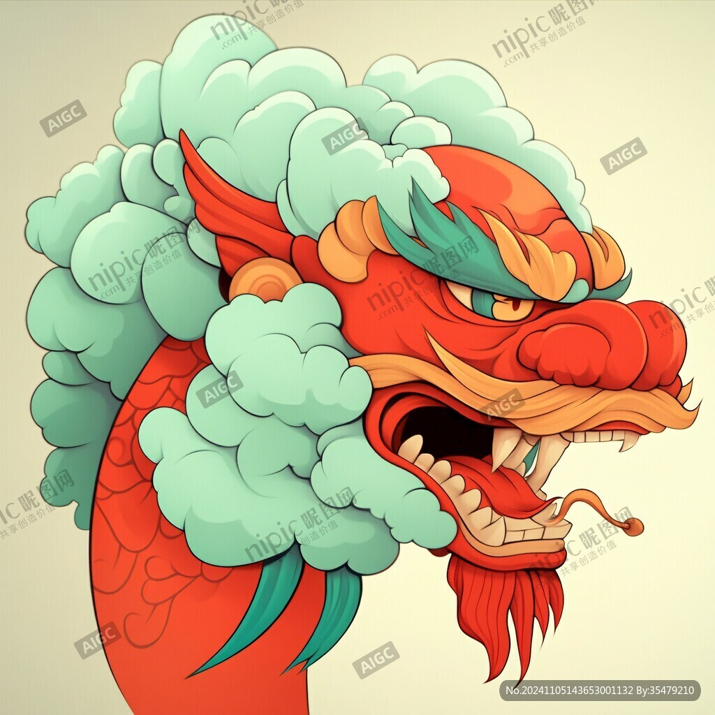 原创卡通中国龙