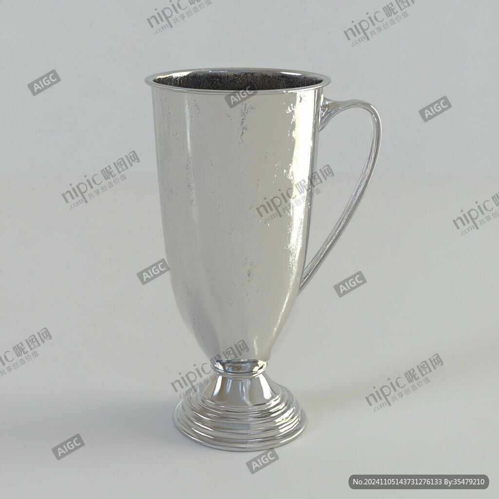 几何纹金杯