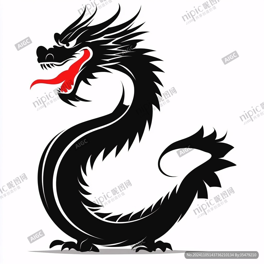 青龙剪影