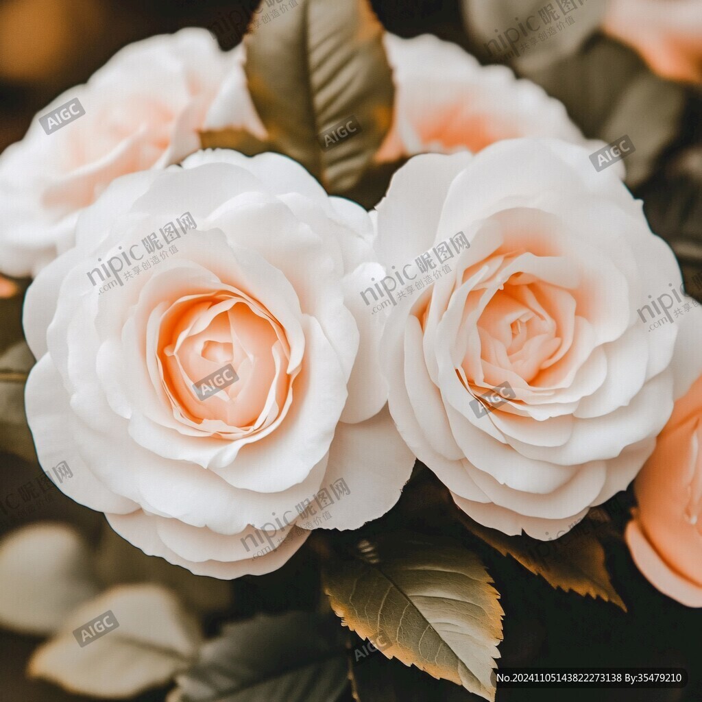 香槟色月季花