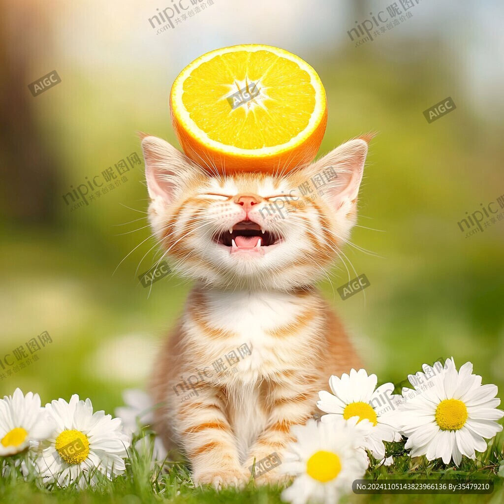 春季手绘猫咪