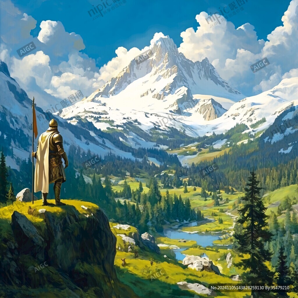 人物大场景插画