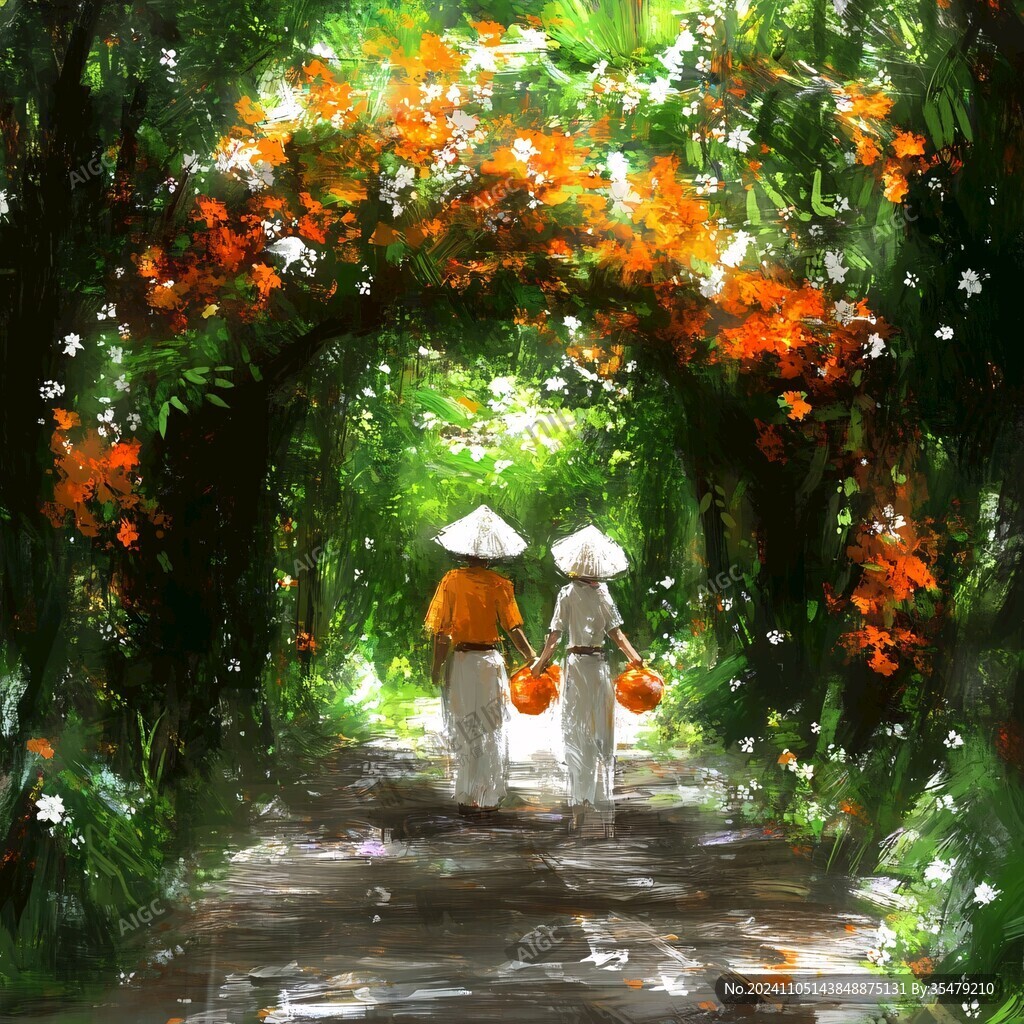 插画唯美浪漫