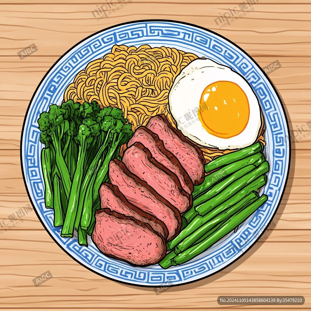车仔面插画