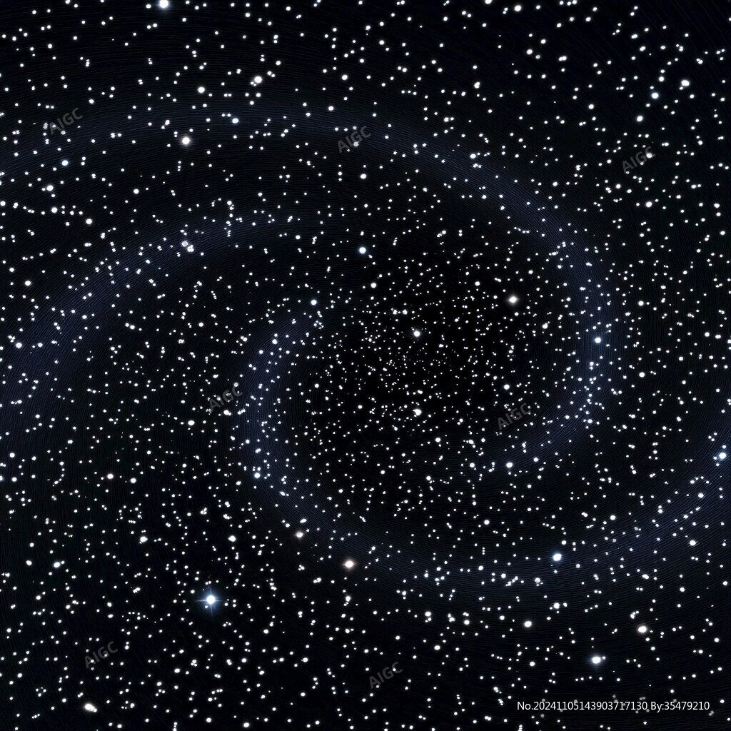 黑色抽象星空