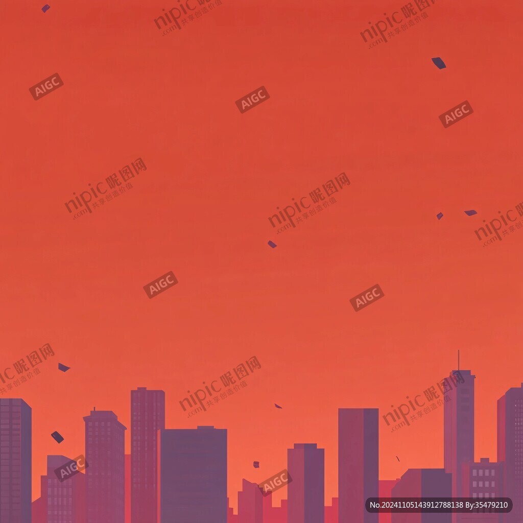 夕阳粉色天空渐变背景