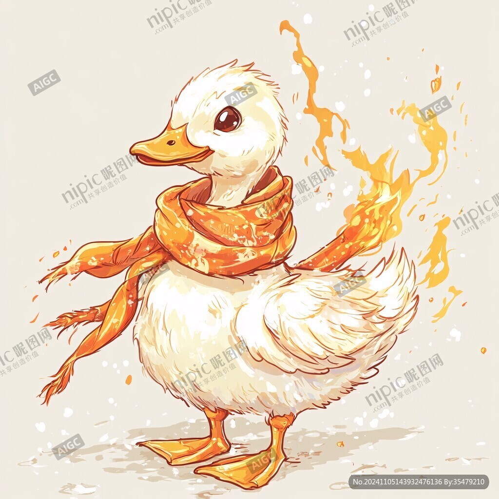 甜皮鸭插画
