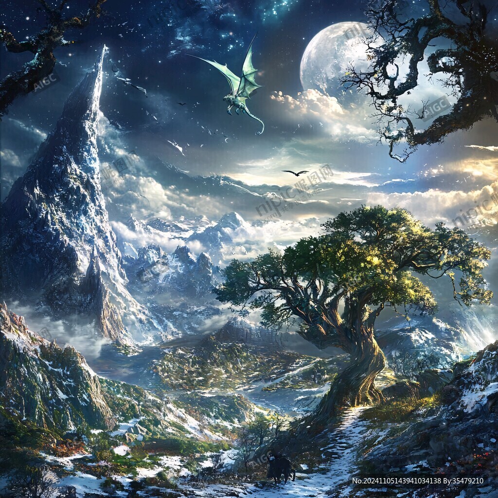 魔幻场景插画