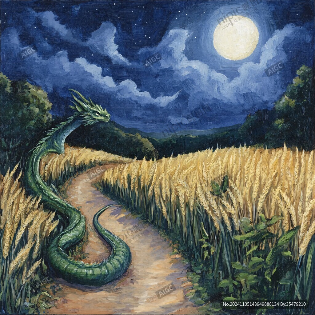 蛇九月插画