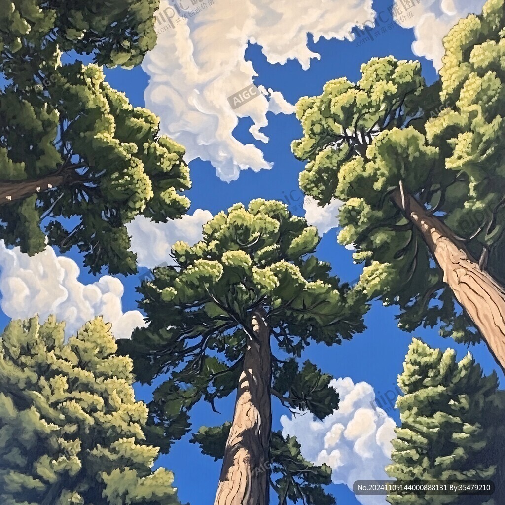 动漫松树