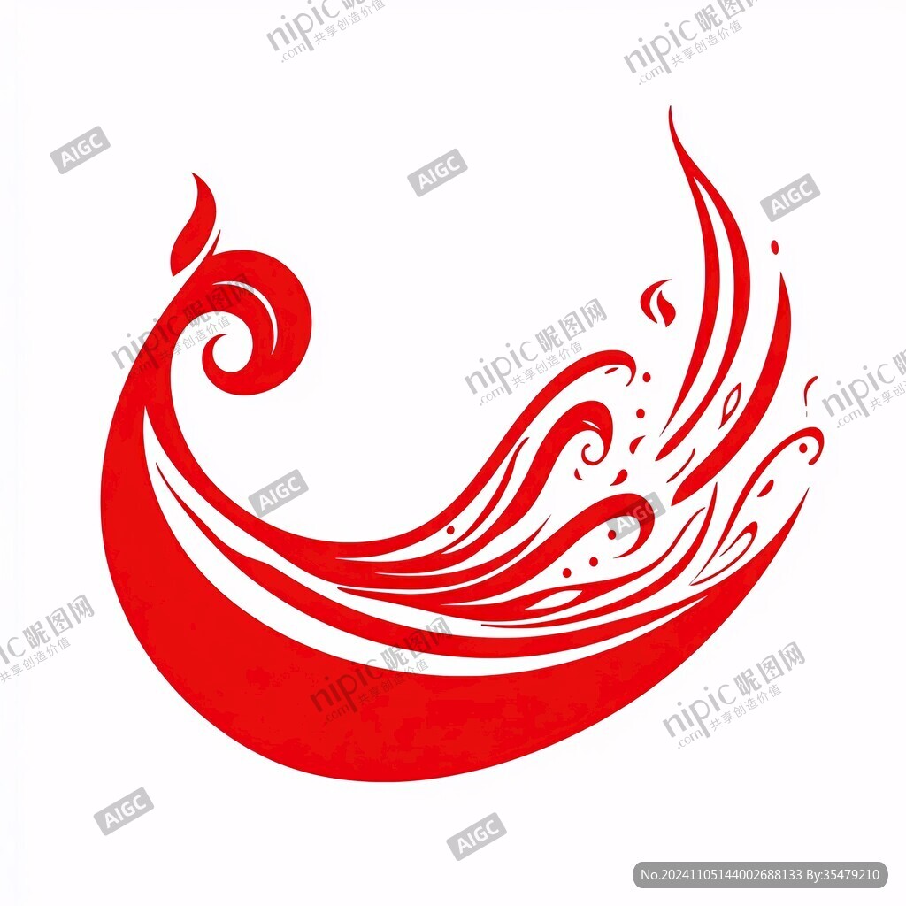 水花标志浪花logo