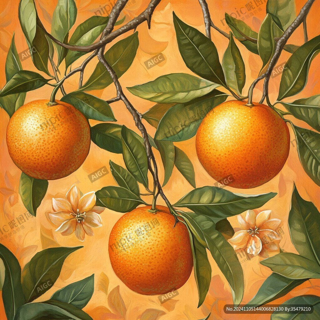 砂糖橘插画设计