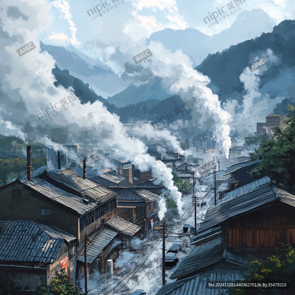 风景厚涂