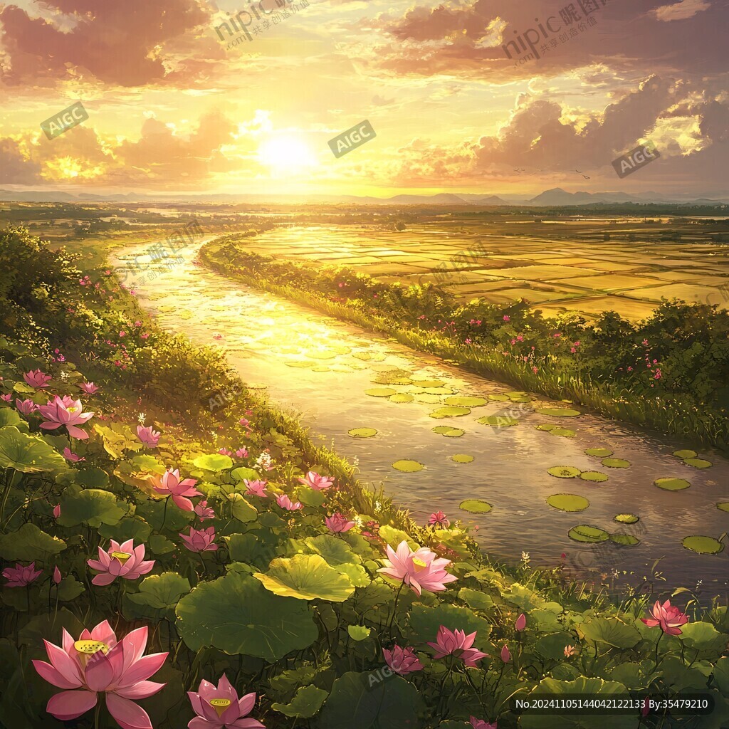 荷花大场景