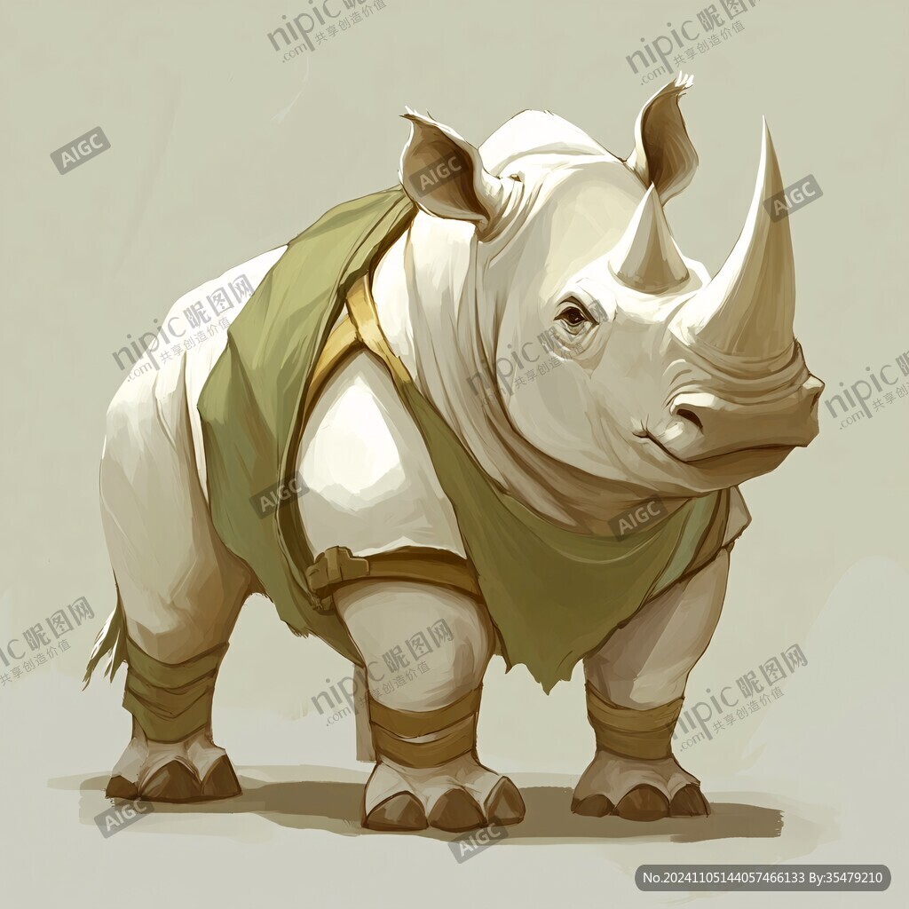 犀牛原画