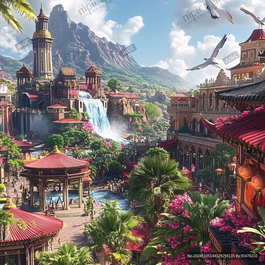插画欢乐谷