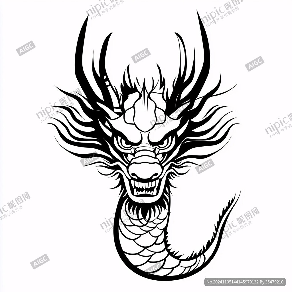龙头图案设计