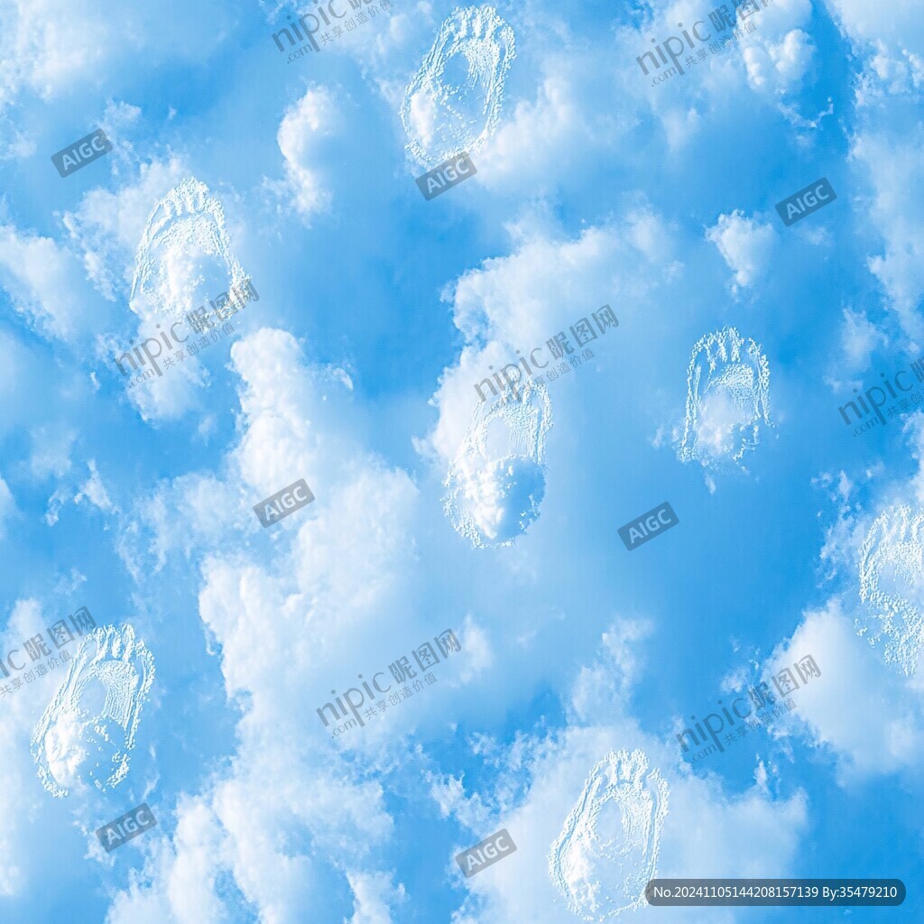 冰天雪地足印