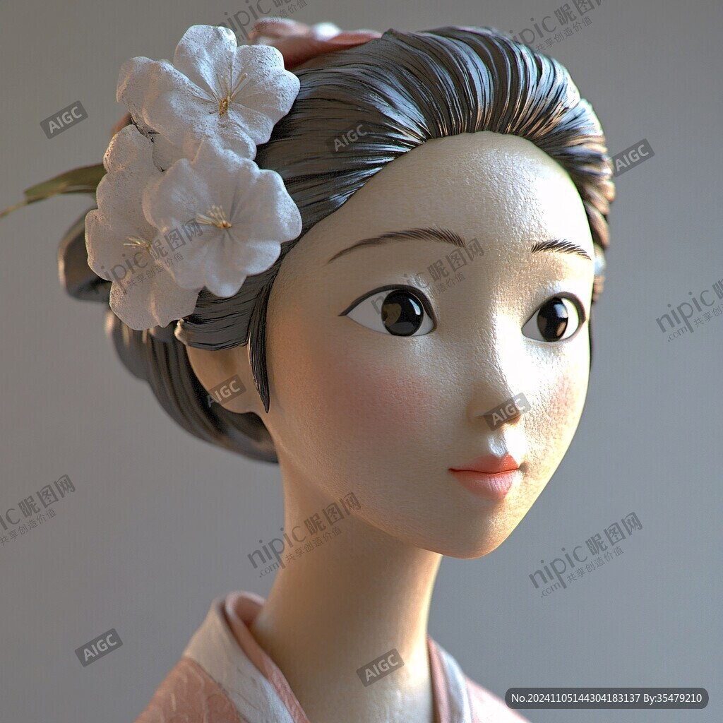 艺妓造型摆件