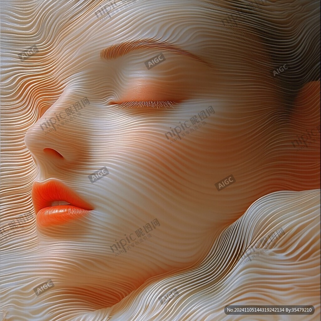 3d抽象连续纹样肌理