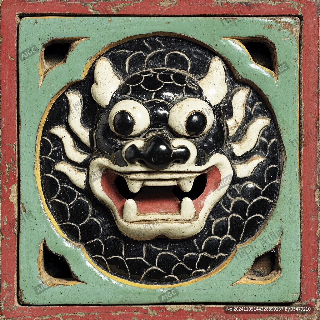 狮头瓦片