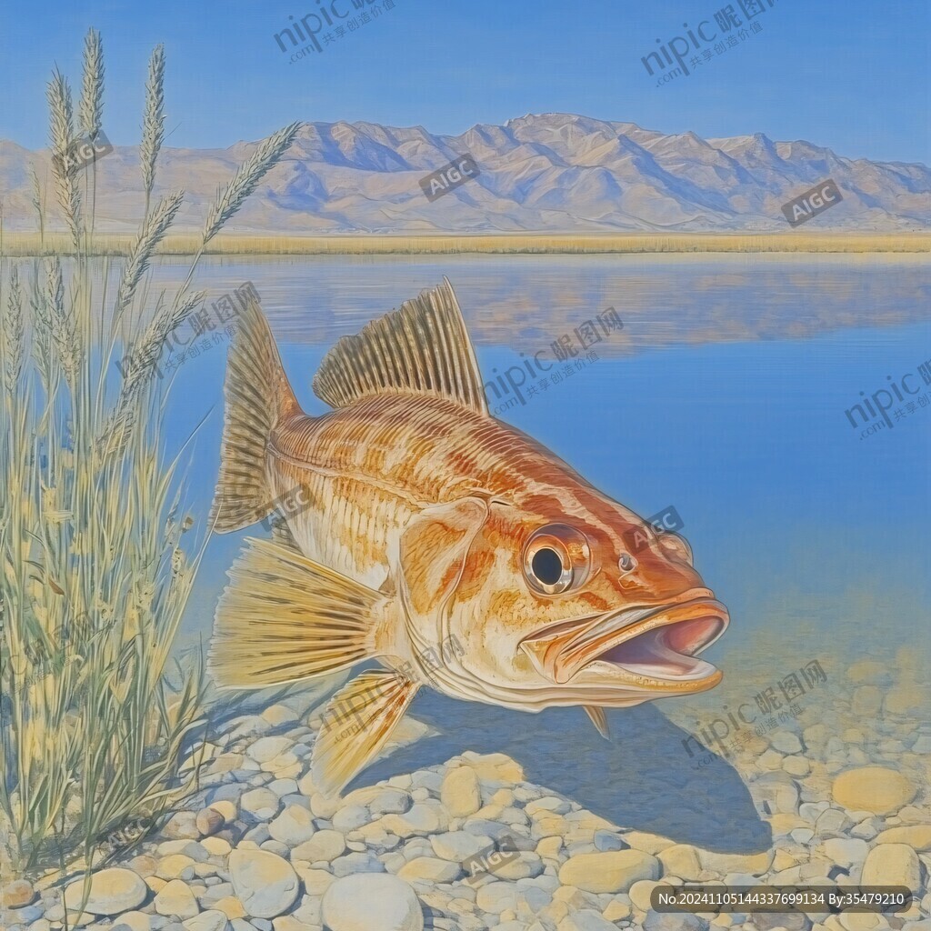 金色鱼装饰画