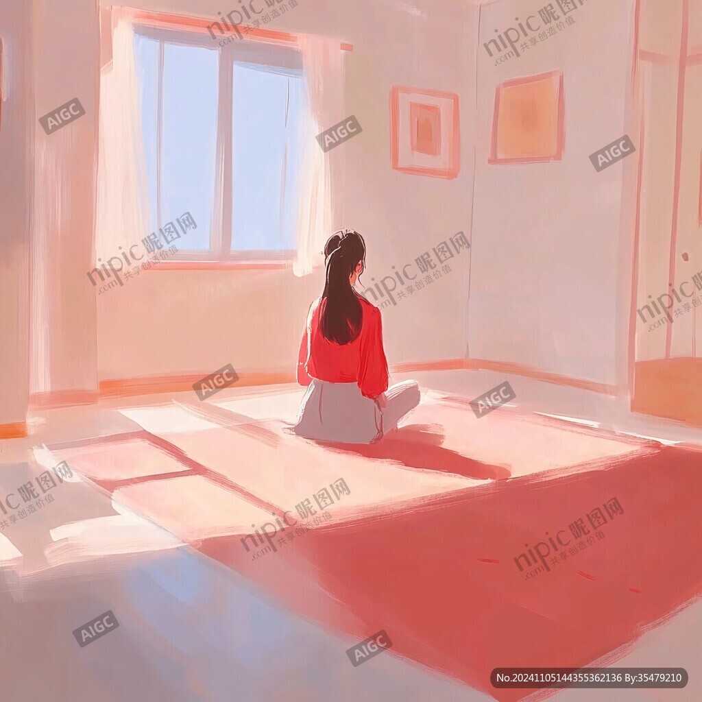 居家的女生