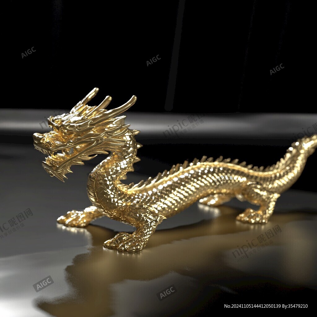 黄金龙摆件