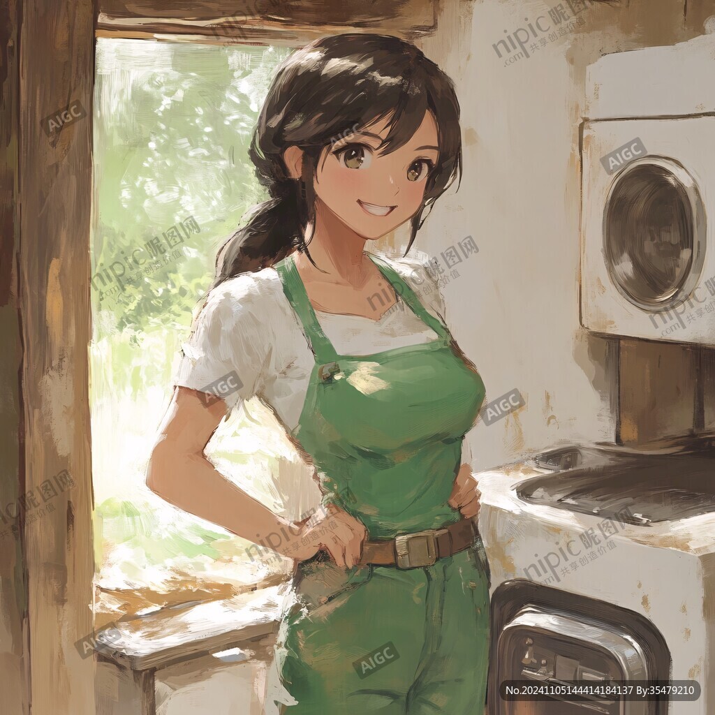 日韩厚涂插画
