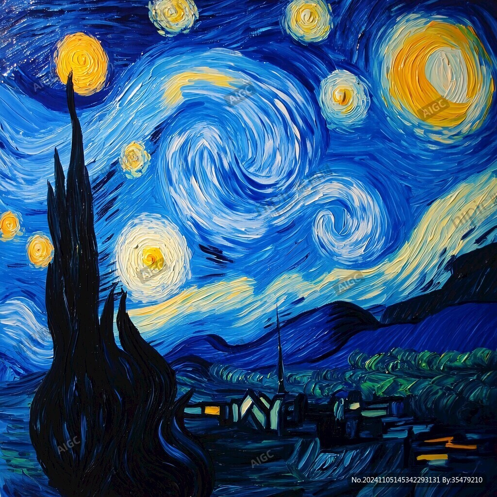 梵高星空画风