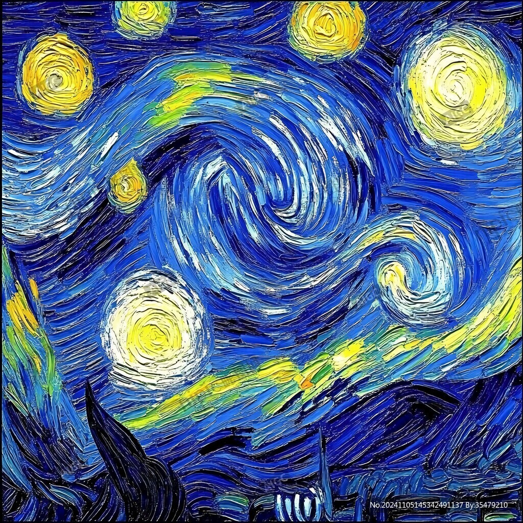 梵高星空画风