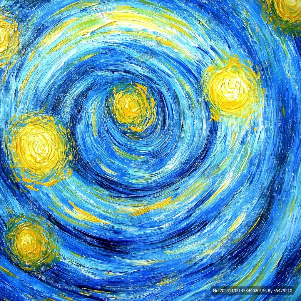 旋涡星空装饰画