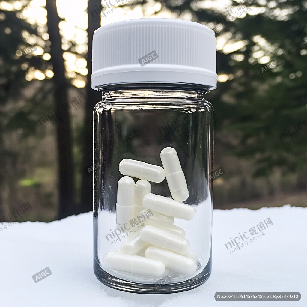 简约的胶囊包装瓶