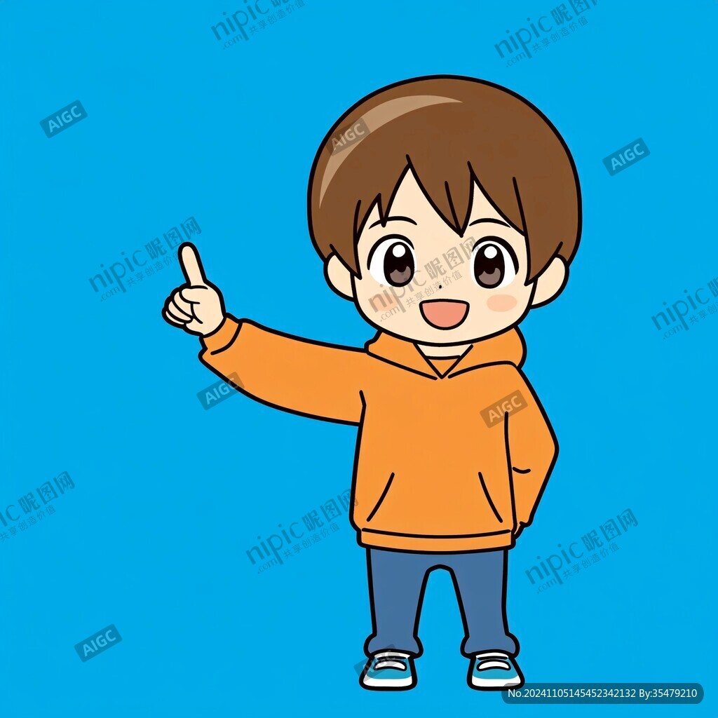 小学生卡通男孩形象