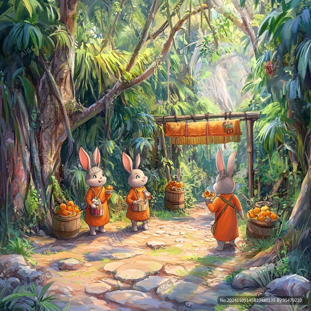 小兔生活场景